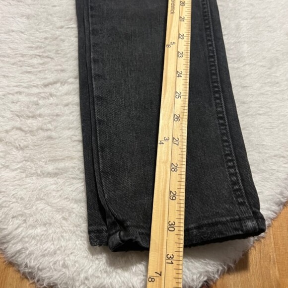 Pacsun Mens Black Stacked Skinny Denim Distressed Mid Rise Jeans Sz 30x30 - Picture 12 of 12